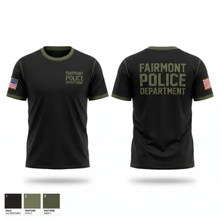 Old School Cotton Feel Shirt, Fairmont Police Department, Police, Teamtime, Team time, sublimation, custom sports apparel, team uniforms, spirit wear, spiritwear, sports uniforms, custom shirts, team store, custom team store, fundraiser sports, apparel fundraiser