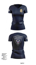 Tilton Police Department 94769957 Women's Short Sleeve V-neck Shirt - 1