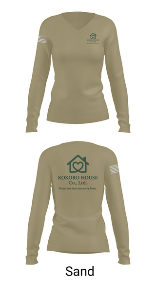 Womens Long Sleeve Vneck Shirt, KOKOROHOUSE, , Teamtime, Team time, sublimation, custom sports apparel, team uniforms, spirit wear, spiritwear, sports uniforms, custom shirts, team store, custom team store, fundraiser sports, apparel fundraiser