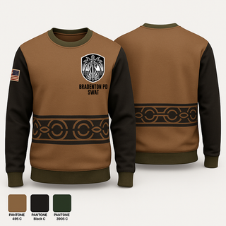 Crew Neck Sweatshirt, Bradenton PD Swat, , Teamtime, Team time, sublimation, custom sports apparel, team uniforms, spirit wear, spiritwear, sports uniforms, custom shirts, team store, custom team store, fundraiser sports, apparel fundraiser