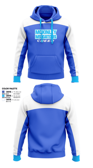 Hoodie, McKinley MS Gators, Cheer, Teamtime, Team time, sublimation, custom sports apparel, team uniforms, spirit wear, spiritwear, sports uniforms, custom shirts, team store, custom team store, fundraiser sports, apparel fundraiser