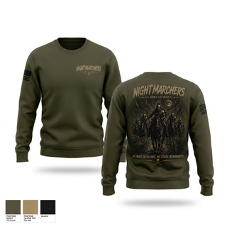 Crew Neck Sweatshirt, 3rd platoon Nightmarchers, Army, Teamtime, Team time, sublimation, custom sports apparel, team uniforms, spirit wear, spiritwear, sports uniforms, custom shirts, team store, custom team store, fundraiser sports, apparel fundraiser