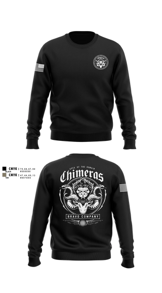 Crew Neck Sweatshirt, Bravo Company, 401st Cyber Battalion, Army, Teamtime, Team time, sublimation, custom sports apparel, team uniforms, spirit wear, spiritwear, sports uniforms, custom shirts, team store, custom team store, fundraiser sports, apparel fundraiser