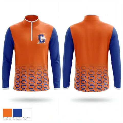 Quarter Zip Jacket, Carolina Trojans Track & Field, Track & Field, Teamtime, Team time, sublimation, custom sports apparel, team uniforms, spirit wear, spiritwear, sports uniforms, custom shirts, team store, custom team store, fundraiser sports, apparel fundraiser