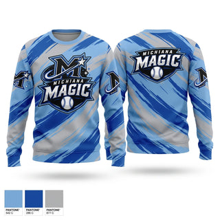 Crew Neck Sweatshirt, Michiana Magic, Baseball, Teamtime, Team time, sublimation, custom sports apparel, team uniforms, spirit wear, spiritwear, sports uniforms, custom shirts, team store, custom team store, fundraiser sports, apparel fundraiser