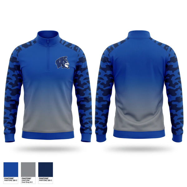 Quarter Zip Jacket, Wayne Community High School Wrestling, Wrestling, Teamtime, Team time, sublimation, custom sports apparel, team uniforms, spirit wear, spiritwear, sports uniforms, custom shirts, team store, custom team store, fundraiser sports, apparel fundraiser