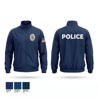 Windbreaker, Stinesville Police Department, Police, Teamtime, Team time, sublimation, custom sports apparel, team uniforms, spirit wear, spiritwear, sports uniforms, custom shirts, team store, custom team store, fundraiser sports, apparel fundraiser