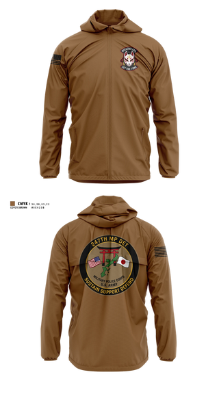 Windbreaker, 247TH Military Police Detachment, Army, Teamtime, Team time, sublimation, custom sports apparel, team uniforms, spirit wear, spiritwear, sports uniforms, custom shirts, team store, custom team store, fundraiser sports, apparel fundraiser