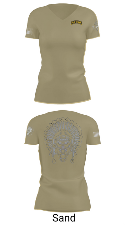 Scout plt HHT 3/278 ACR 94348798 Women's Short Sleeve V-neck Shirt - 88