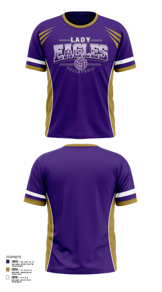 Short Sleeve Performance Shirt, Lady Eagles, Women's Volleyball, Teamtime, Team time, sublimation, custom sports apparel, team uniforms, spirit wear, spiritwear, sports uniforms, custom shirts, team store, custom team store, fundraiser sports, apparel fundraiser