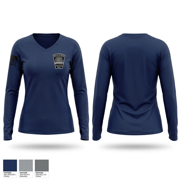 Womens Long Sleeve Vneck Shirt, Criminal investigations bureau, Police, Teamtime, Team time, sublimation, custom sports apparel, team uniforms, spirit wear, spiritwear, sports uniforms, custom shirts, team store, custom team store, fundraiser sports, apparel fundraiser