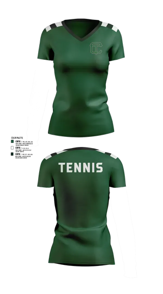 Womens Short Sleeve Vneck Shirt, Cass Technical High School Girls Varsity Tennis Team, Tennis, Teamtime, Team time, sublimation, custom sports apparel, team uniforms, spirit wear, spiritwear, sports uniforms, custom shirts, team store, custom team store, fundraiser sports, apparel fundraiser