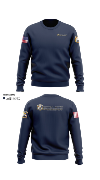 Crew Neck Sweatshirt, Deming PD, Police, Teamtime, Team time, sublimation, custom sports apparel, team uniforms, spirit wear, spiritwear, sports uniforms, custom shirts, team store, custom team store, fundraiser sports, apparel fundraiser