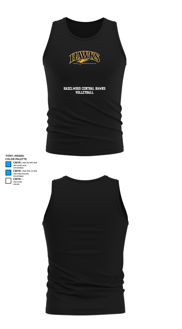 Tank Top, Hazelwood Central Hawks Volleyball, Women's Volleyball, Teamtime, Team time, sublimation, custom sports apparel, team uniforms, spirit wear, spiritwear, sports uniforms, custom shirts, team store, custom team store, fundraiser sports, apparel fundraiser