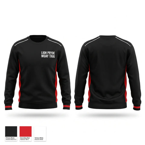 Crew Neck Sweatshirt, Lion Pryde Muay thai, , Teamtime, Team time, sublimation, custom sports apparel, team uniforms, spirit wear, spiritwear, sports uniforms, custom shirts, team store, custom team store, fundraiser sports, apparel fundraiser