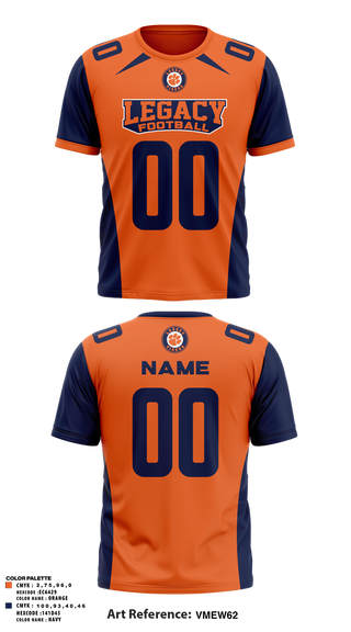 Old School Cotton Feel Shirt, Legacy High School Football, , Teamtime, Team time, sublimation, custom sports apparel, team uniforms, spirit wear, spiritwear, sports uniforms, custom shirts, team store, custom team store, fundraiser sports, apparel fundraiser
