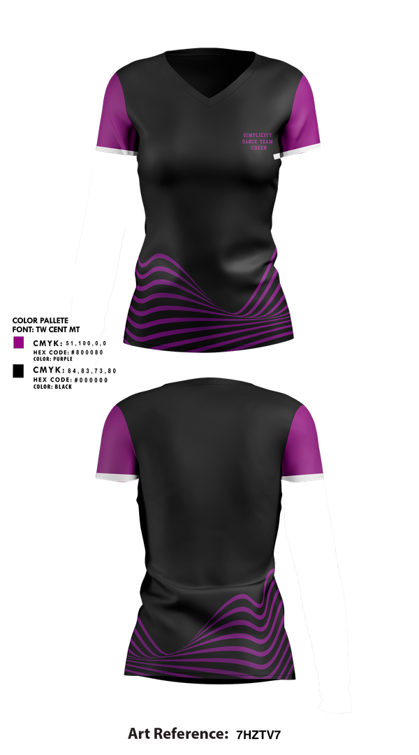 Womens Short Sleeve Vneck Shirt, Simplicity Dance Team, Cheer, Teamtime, Team time, sublimation, custom sports apparel, team uniforms, spirit wear, spiritwear, sports uniforms, custom shirts, team store, custom team store, fundraiser sports, apparel fundraiser