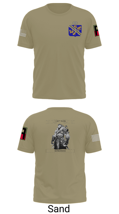 1-306th IN BN 86635313 Short Sleeve Performance Shirt - 96