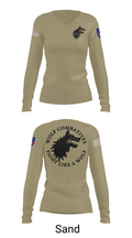 Wolf Combatives Women's Long Sleeve V-neck Shirt - 97