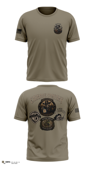 Old School Cotton Feel Shirt, 2nd Platoon Vaqueros, Army, Teamtime, Team time, sublimation, custom sports apparel, team uniforms, spirit wear, spiritwear, sports uniforms, custom shirts, team store, custom team store, fundraiser sports, apparel fundraiser