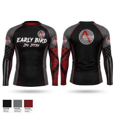 Agoge Combatives EarlyBird Long Sleeve Rash Guard Shirt - 1