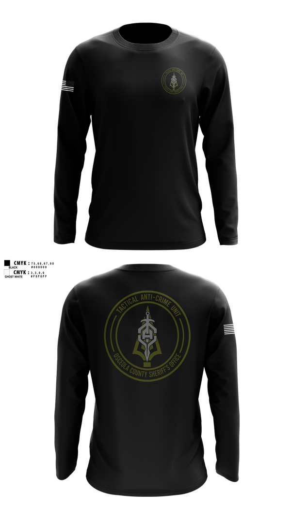 Long Sleeve Performance Shirt, OCSO TAC UNIT, Police, Teamtime, Team time, sublimation, custom sports apparel, team uniforms, spirit wear, spiritwear, sports uniforms, custom shirts, team store, custom team store, fundraiser sports, apparel fundraiser