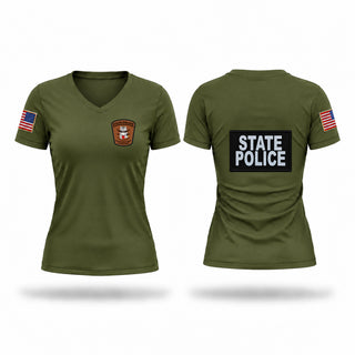 Womens Short Sleeve Vneck Shirt, MACS, Police, Teamtime, Team time, sublimation, custom sports apparel, team uniforms, spirit wear, spiritwear, sports uniforms, custom shirts, team store, custom team store, fundraiser sports, apparel fundraiser