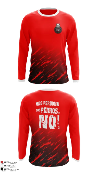 Long Sleeve Performance Shirt, PERROS DEL MAL, Men's Soccer, Teamtime, Team time, sublimation, custom sports apparel, team uniforms, spirit wear, spiritwear, sports uniforms, custom shirts, team store, custom team store, fundraiser sports, apparel fundraiser