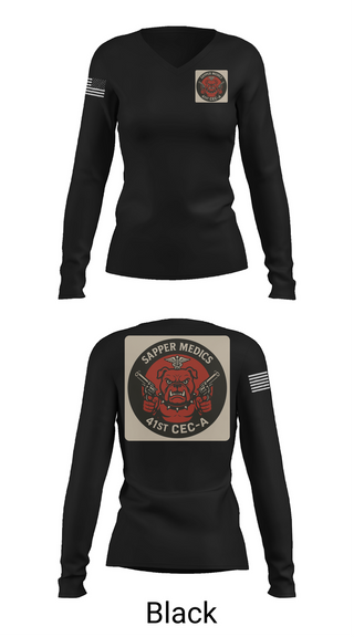 Womens Long Sleeve Vneck Shirt, 41 CEC-A, , Teamtime, Team time, sublimation, custom sports apparel, team uniforms, spirit wear, spiritwear, sports uniforms, custom shirts, team store, custom team store, fundraiser sports, apparel fundraiser