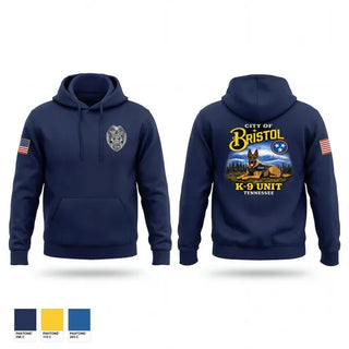 Hoodie, Bristol Tennessee Police Department K9 Unit, Police, Teamtime, Team time, sublimation, custom sports apparel, team uniforms, spirit wear, spiritwear, sports uniforms, custom shirts, team store, custom team store, fundraiser sports, apparel fundraiser