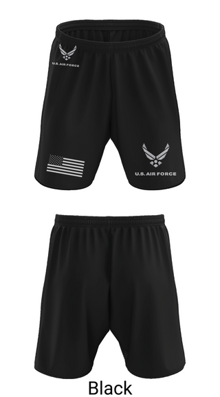 Athletic Shorts With Pockets, USAF Volunteer, Air Force, Teamtime, Team time, sublimation, custom sports apparel, team uniforms, spirit wear, spiritwear, sports uniforms, custom shirts, team store, custom team store, fundraiser sports, apparel fundraiser