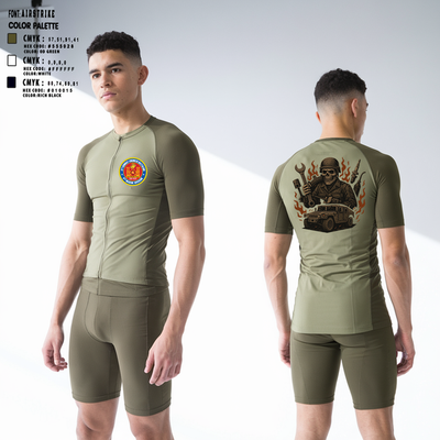 4th Combat Engineer Battalion A Co 69911625 Short Sleeve Performance Shirt - 2