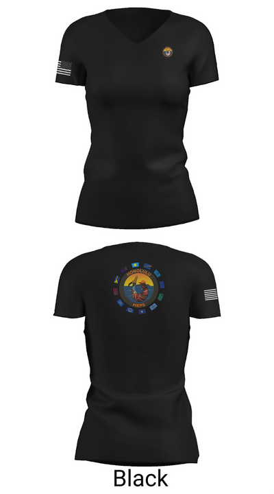 Honolulu MEPS 89741842 Women's Short Sleeve V-neck Shirt - 27