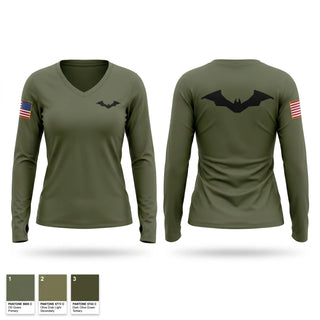 Womens Long Sleeve Vneck Shirt, HQBN, Marines, Teamtime, Team time, sublimation, custom sports apparel, team uniforms, spirit wear, spiritwear, sports uniforms, custom shirts, team store, custom team store, fundraiser sports, apparel fundraiser