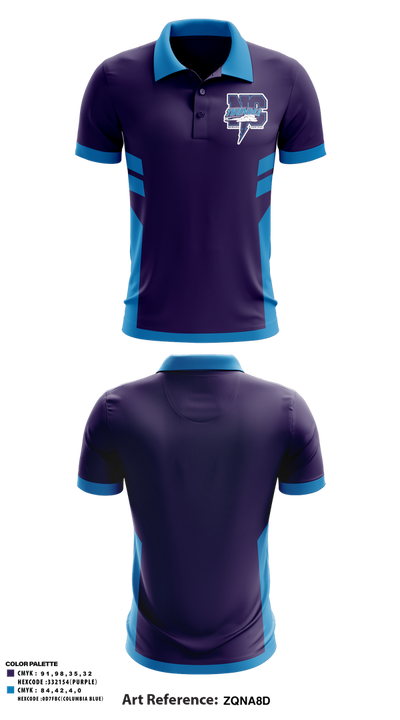 Nemaha Central Wrestling 61394453 Short Sleeve Performance Polo - 1