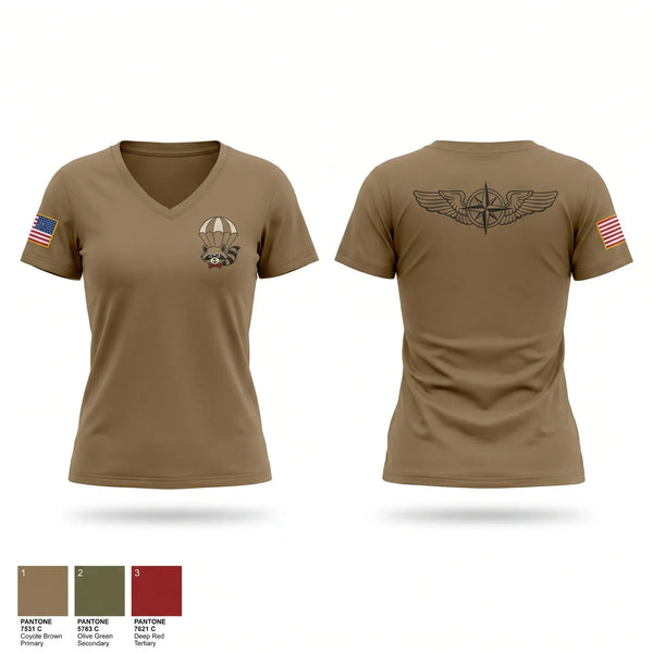 Womens Short Sleeve Vneck Shirt, 137 OSS, Air Force, Teamtime, Team time, sublimation, custom sports apparel, team uniforms, spirit wear, spiritwear, sports uniforms, custom shirts, team store, custom team store, fundraiser sports, apparel fundraiser