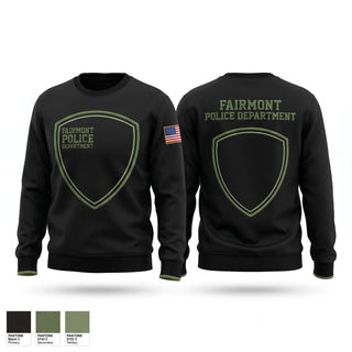 Crew Neck Sweatshirt, Fairmont Police Department, Police, Teamtime, Team time, sublimation, custom sports apparel, team uniforms, spirit wear, spiritwear, sports uniforms, custom shirts, team store, custom team store, fundraiser sports, apparel fundraiser