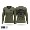 SAC Police Instructor Women's Long Sleeve V-neck Shirt - 1