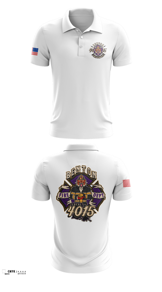 Short Sleeve Performance Polo, Benton Fire, Fire Department, Teamtime, Team time, sublimation, custom sports apparel, team uniforms, spirit wear, spiritwear, sports uniforms, custom shirts, team store, custom team store, fundraiser sports, apparel fundraiser