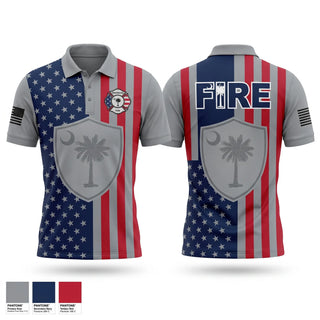 Short Sleeve Performance Polo, Macedonia Fire Department, Fire Department, Teamtime, Team time, sublimation, custom sports apparel, team uniforms, spirit wear, spiritwear, sports uniforms, custom shirts, team store, custom team store, fundraiser sports, apparel fundraiser