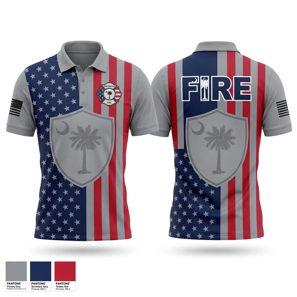 Short Sleeve Performance Polo, Macedonia Fire Department, Fire Department, Teamtime, Team time, sublimation, custom sports apparel, team uniforms, spirit wear, spiritwear, sports uniforms, custom shirts, team store, custom team store, fundraiser sports, apparel fundraiser