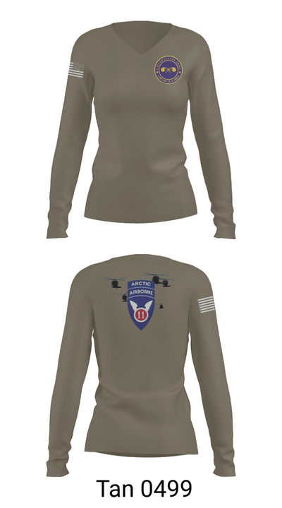 440th CBRN CO 79820871 Women's Long Sleeve V-neck Shirt - 73