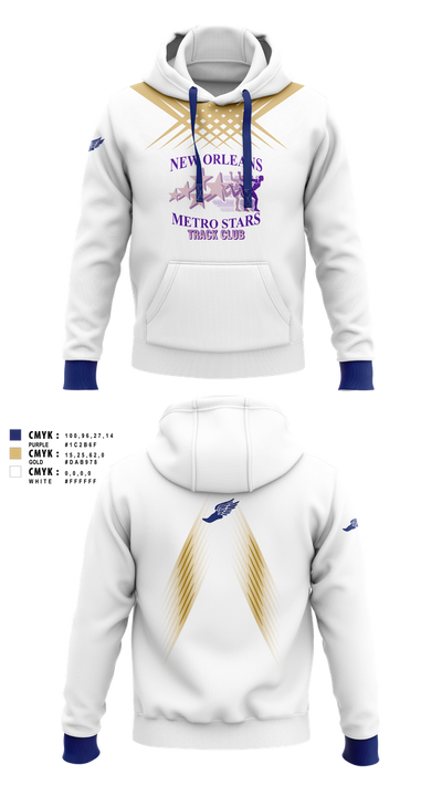 New Orleans Metro Stars Track Club 74828309 Hoodie - 1