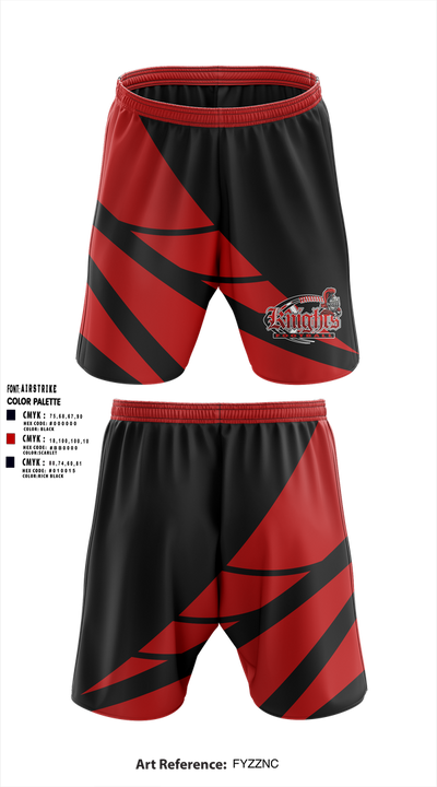 Knights Football Athletic Shorts With Pockets - 1