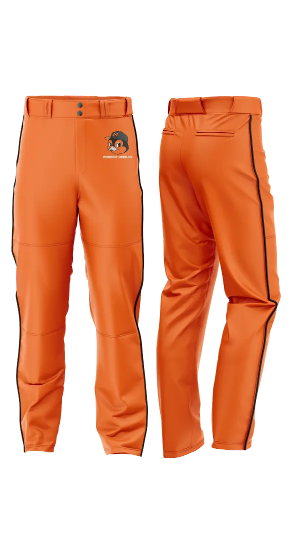 Baseball Pants, Morrice Orioles, Softball, Teamtime, Team time, sublimation, custom sports apparel, team uniforms, spirit wear, spiritwear, sports uniforms, custom shirts, team store, custom team store, fundraiser sports, apparel fundraiser