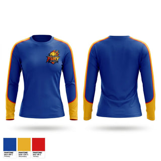 Long Sleeve Performance Shirt, Downingtown Fury, Softball, Teamtime, Team time, sublimation, custom sports apparel, team uniforms, spirit wear, spiritwear, sports uniforms, custom shirts, team store, custom team store, fundraiser sports, apparel fundraiser