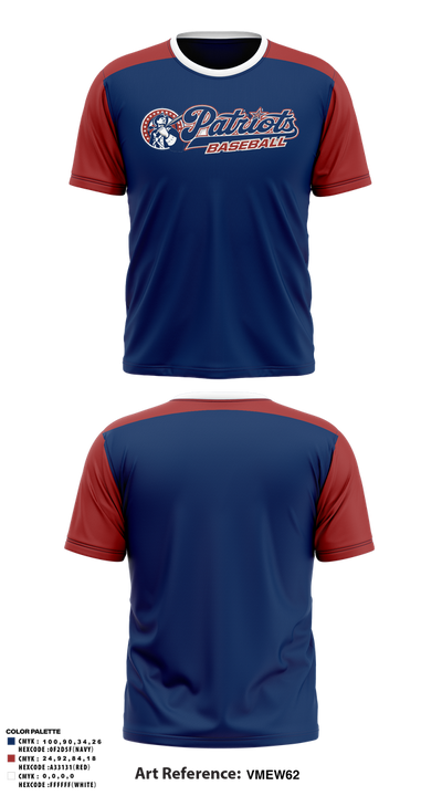 Lenape Valley Patriots 53127834 Old School Cotton Feel Shirt - 1