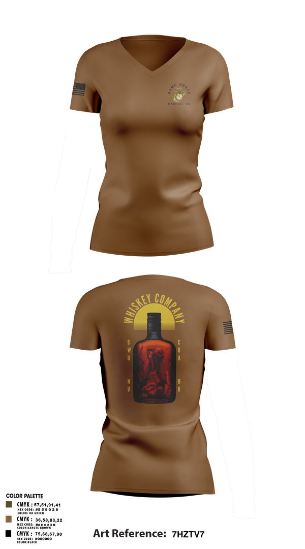 Womens Short Sleeve Vneck Shirt, GWU NROTC, Marines, Teamtime, Team time, sublimation, custom sports apparel, team uniforms, spirit wear, spiritwear, sports uniforms, custom shirts, team store, custom team store, fundraiser sports, apparel fundraiser