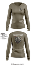 LA Medical Recruiting Company  Women's Long Sleeve V-neck Shirt - 1