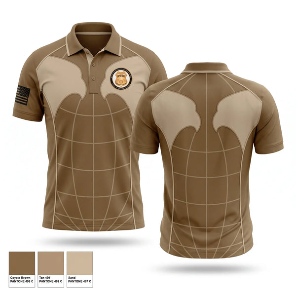 Short Sleeve Performance Polo, 753 MI BN, Army, Teamtime, Team time, sublimation, custom sports apparel, team uniforms, spirit wear, spiritwear, sports uniforms, custom shirts, team store, custom team store, fundraiser sports, apparel fundraiser